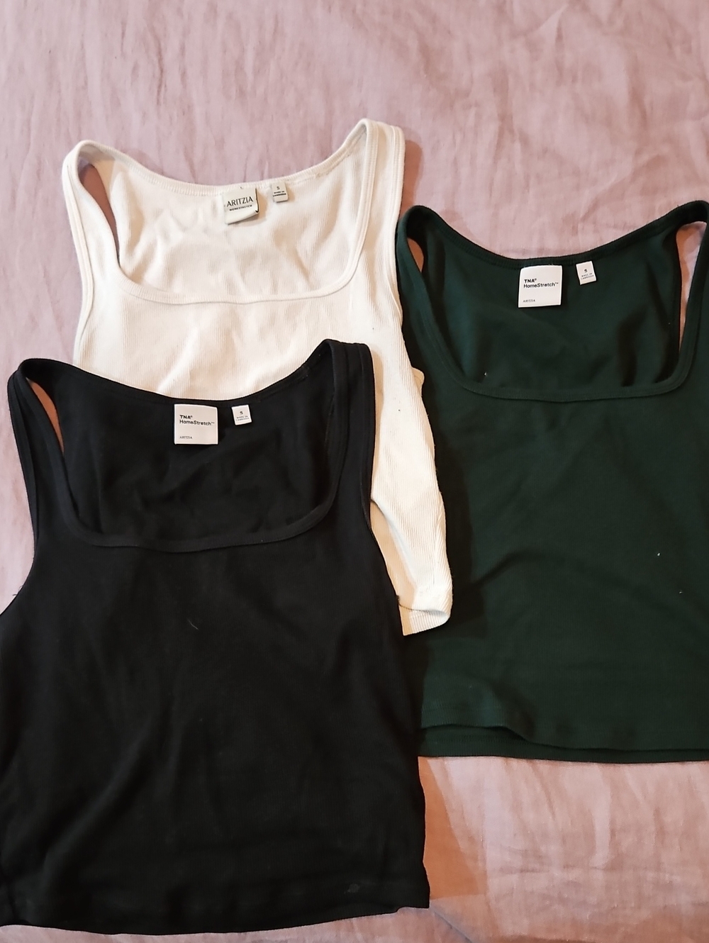 Bundle Aritzia Square Neck Crop Tanks